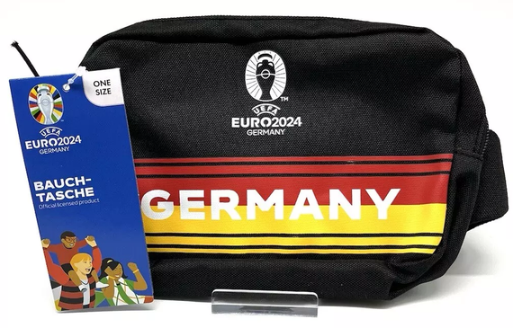 Детская сумка на пояс, бананка Euro2024 Germany черная | Зображення 2