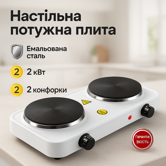 Побутова переносна електроплита Sea Breeze SB-063 2000Вт, Електроплита настільна побутова KD-16
