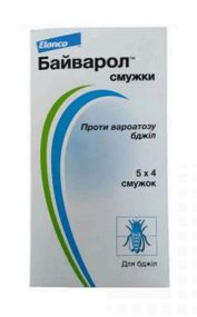 БАЙВАРОЛ/Bayvarol (флуметрин-3,6мг.) (блістер-4 пластини) (Німеччина) - від вароатозу бджіл