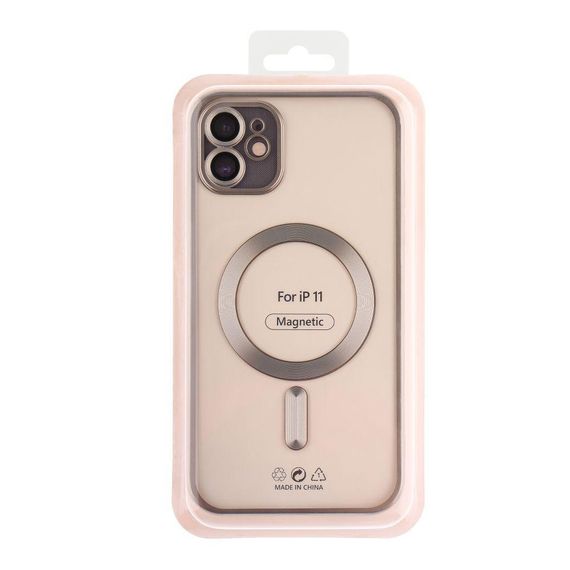 Чехол TPU Metallic Chrome з повним захистом камери with Magsafe для Iphone 11 Цвет Chrome Срібло | Зображення 9
