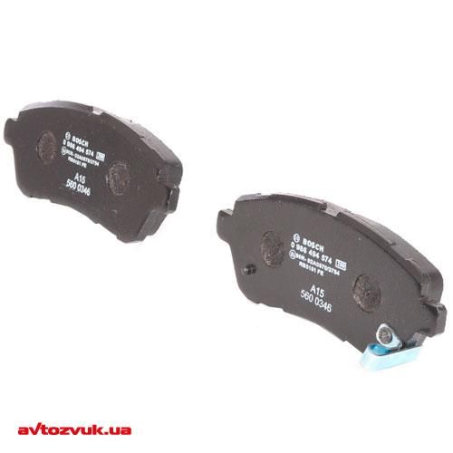 Тормозные колодки Bosch дисковые передние FORD/MAZDA/SUZUKI Fiesta/2/Justy/Swift ''F 0986494574 | Зображення 1