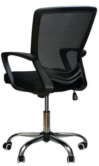 Крісло офісне Marin black, з механізмом Tilt, спинка — сітка, сидіння PP — поліпропілен | Зображення 4