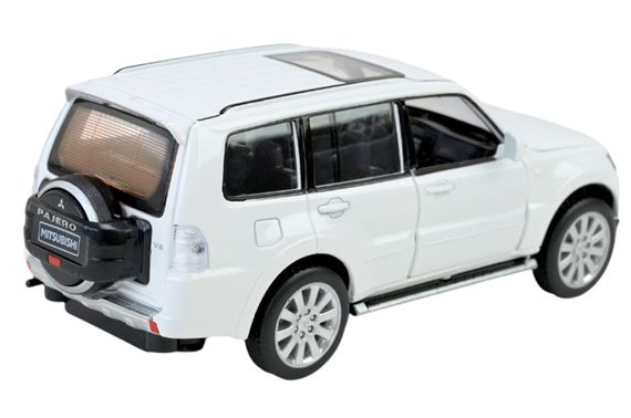 Машина металева 68463W 1:33 "Mitsubishi Pajero 4WD Turbo", на батарейках, світло, звук, відкриваються двері, коробка 18x9x8 см АВТОПРОМ | Зображення 3