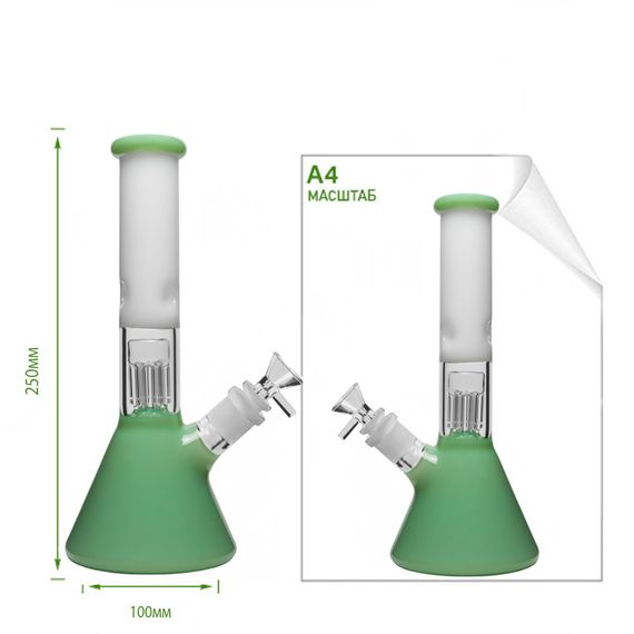 Кальян Трубка Из Закаленного Стекла С Перколятором «Colour Arms Beaker Bong» | Зображення 1
