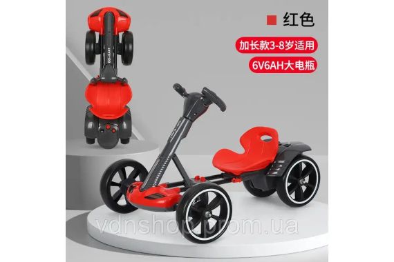 Машина детская электро HL-B6 с аккум.6V, 4.5A, 6км.ч, до 50кг, 3-8 лет красная | Зображення 4