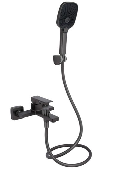 Змішувач для ванни Qtap Gemini QTGEM259GMB45684 Gunmetal Black PVD | Зображення 2