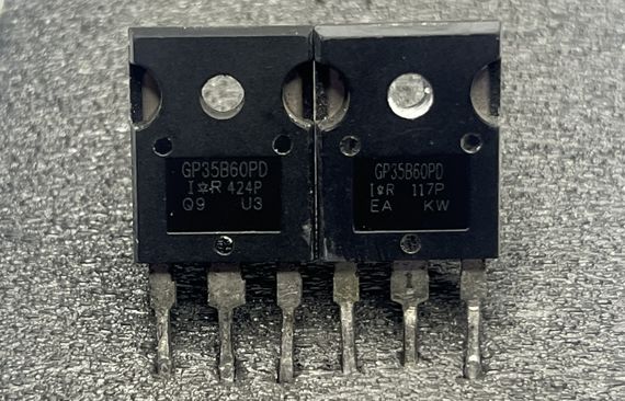 Транзистор GP35B60PD Оригинал! 80A/40A, 600V, IGBT (замена для FGH40N60SF, FGH40N60, 40N60) TO-247 демонтаж (копия) | Зображення 2