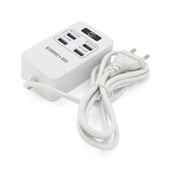 Мережевий фільтр ТВ-Т05, 4 USB, 1.5 м, перетин 3х0, 5мм, 2.1А, White | Зображення 3