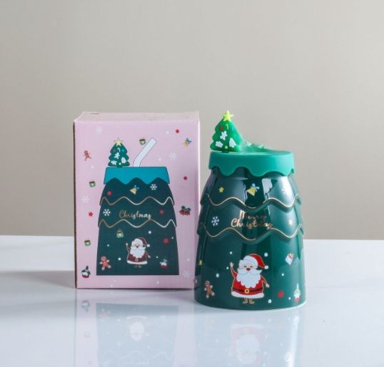 Склянка новорічна Merry Christmas 13333 400 мл зелена