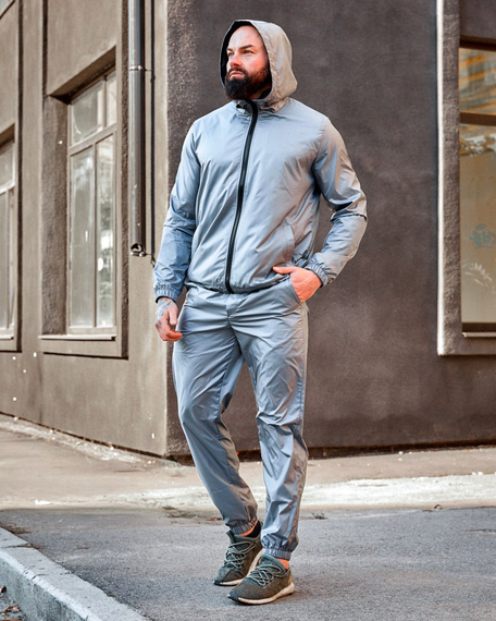 Костюм плащівка сірий S L