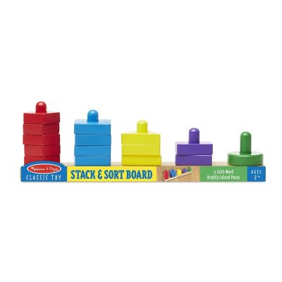 Розвиваюча іграшка Melissa&amp;Doug дерев&apos;яні пірамідки на платформі (MD10379) | Зображення 3