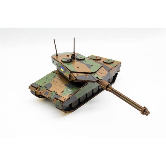 Дерев'яний 3D конструктор "Танк Леопард" 206-0260, 206 деталей | Зображення 1