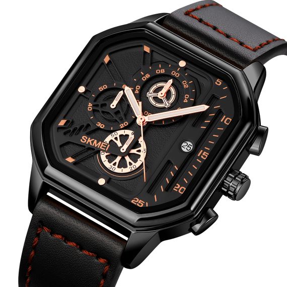 Чоловічий годинник Skmei 1963BKRG Black-Rose-Gold | Зображення 1