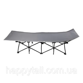Кровать раскладная туристическая 185x60x50 см стальная раскладушка для кемпинга и дачи SJ-0033G