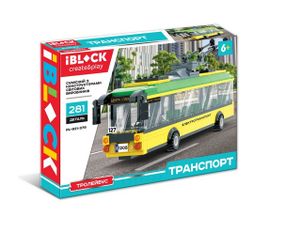 Конструктор ТРАНСПОРТ Тролейбус №127 281 дет. PL-921-379 IBLOCK в коробці (6906129785061)