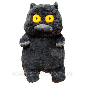 Мягкая игрушка "Толстый кот" K15214, 40 см Серый