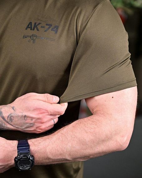 Тактична футболка з відводом поту АК-74 олива ПП7632 | Зображення 2