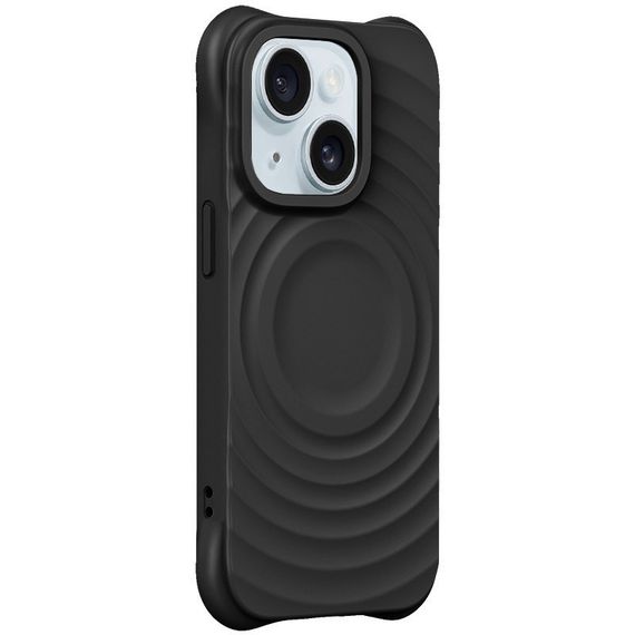 Чохол TPU Orbit with MagSafe для Apple iPhone 15 (6.1") Black