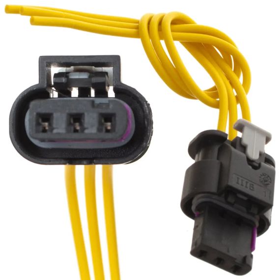 Фішка з проводками для парктроніка на 3 контакти Audi Ford Seat Skoda VW 1S0919275 | Зображення 1