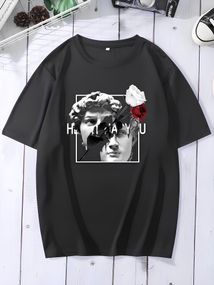 Футболка з ДТФ принтом (оверсайз)