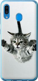 Чехол на Samsung Galaxy A30 2019 A305F Летящий котёнок из пластика FCh_085223