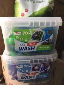🧼 Pro Wash 3в1 — КАПСУЛИ ДЛЯ ПРАННЯ (70 шт) 🇩🇪 Оригінал з Німеччини! | ❄️ Свіжість гір | 🧺 До 70 прань!