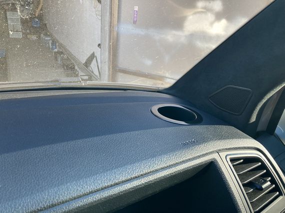 Накладка на підсклянник (2 шт., чорний хром) для Volkswagen T6 2015-2024, рр | Зображення 1