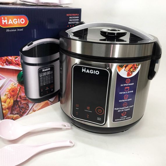 Скороварка пароварка мультиварка, Электронные мультиварки рисоварки, Хорошая бюджетная мультиварка RM-23 | Зображення 4