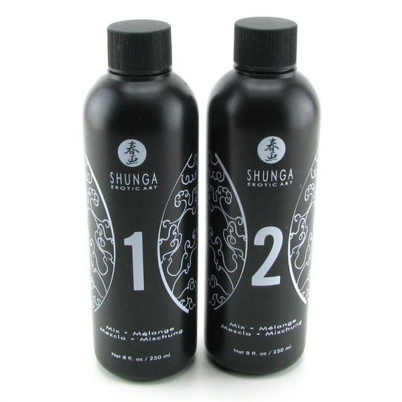 Гель для NURU масажу Shunga Oriental Body-to-Body – Melon Mango (2 x 225 мл) плюс простирадло | Зображення 1