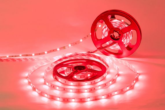 Цветная LED лента негерметичная 12V 3.6W 12V 2835 RGB PCB IP20 1m (BY-030/60) | Зображення 5