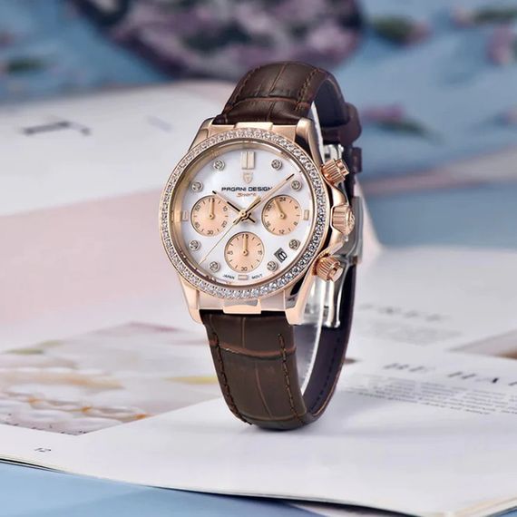 Жіночий годинник Pagani Design PD-1730 Gold-Brown | Зображення 2