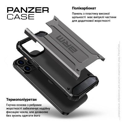 Чехол для мобильного телефона Armorstandart Panzer Samsung S24 Ultra Grey (ARM75618) | Зображення 3
