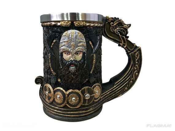 Кружка Чашка Бокал Игра Престолов Драккар Викинг Танкард Stark Targaryen 3D Пивная... | Зображення 4