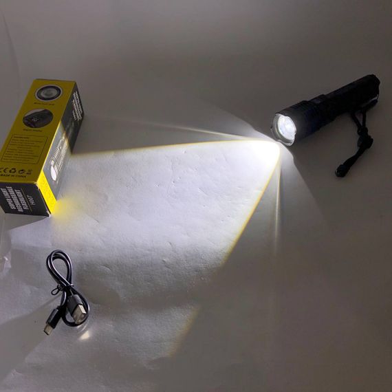 Мощный светодиодный фонарь, Лед фонарь мощный на улицу с возможностью зарядки MQ-34 | Зображення 4