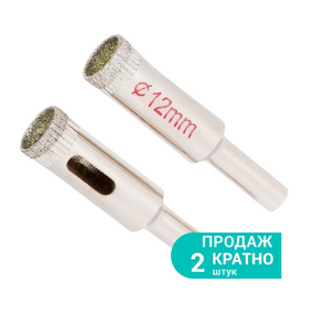 Коронка алмазна по керамиці та склу d12мм SIGMA