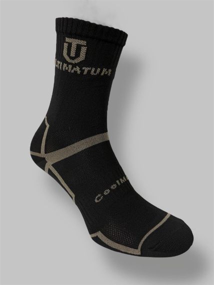 Носки треккинговые ULTIMATUM Cool-max высокие Черные, тактические летние мужские носки под берцы | Зображення 2