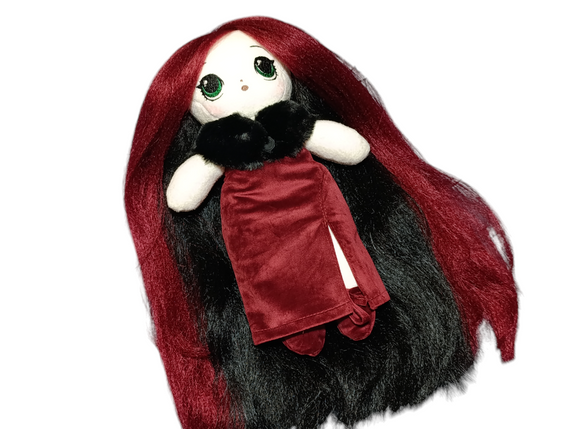Елегантна текстильна лялька Дама 30 см на підставці в коробці | Зображення 5
