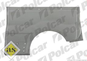 Ремчасть заднього крила ліва Renault Trafic, Opel Vivaro 03.01-12.06 (4cars) арка