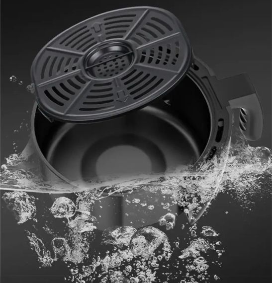 Безмасляная фритюрница со съемной чашей Air Fryer BW-3011 Аэрофритюрница без масла с таймером и чашей 3.2л | Зображення 6