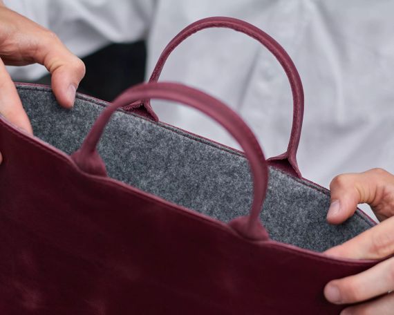 Чохол для ноутбука вінтажний Incarne Stem MacBook Pro 13" 2016-2025 stem-burgundy-vintage-pro-13 бордовий | Зображення 6