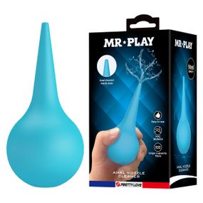 Анальный душ MR PLAY голубой, 90 мл, 13 х 6 см Sex Aura