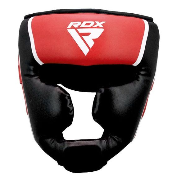 Шолом боксерський  RDX AURA PLUS T-17 Red/Black M (капа у комплекті) | Зображення 2
