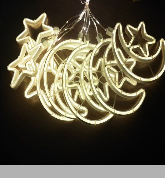 Світлодіодна гірлянда-світлова завіса Xmas Copper Curtain 4,3 м з 5 зірками XPRO (47647-7260_494)