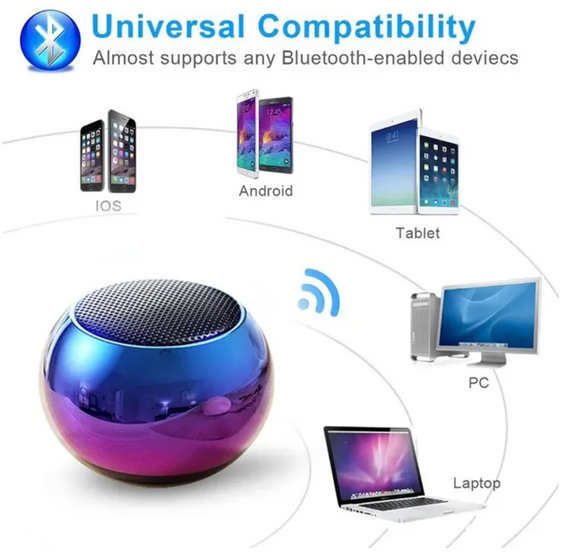 M3 Flash Бездротовий Bluetooth-динамік Портативний маленький сталевий, Металевий важкий сабвуфер | Зображення 4