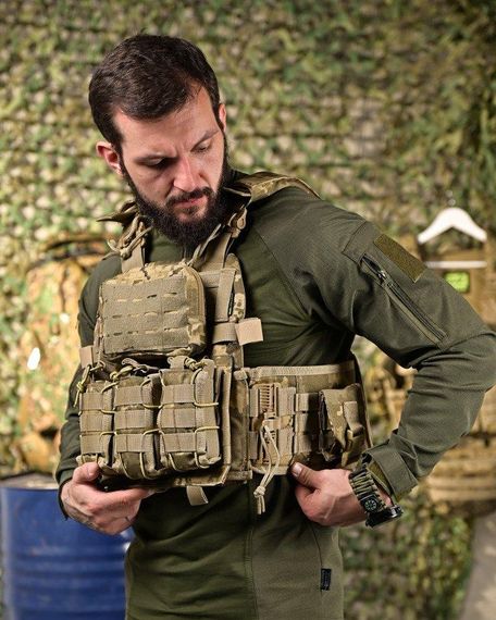 Плитоноска 4 точки скидання 7.62 піксель   ПП4631 | Зображення 1