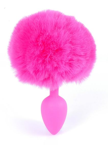 Анальная пробка ( размер S ) с хвостом Boss Series - Silicon PLUG Bunny Tail Pink, BS6400099 sexstyle | Зображення 12