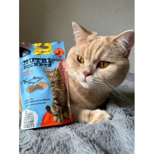 Ласощі для кішок GimCat Nutri Pockets Fish Лосось 60 г | Зображення 6