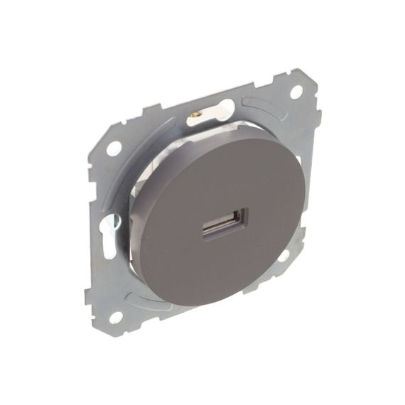 Розетка сіра WB-1USB Grey