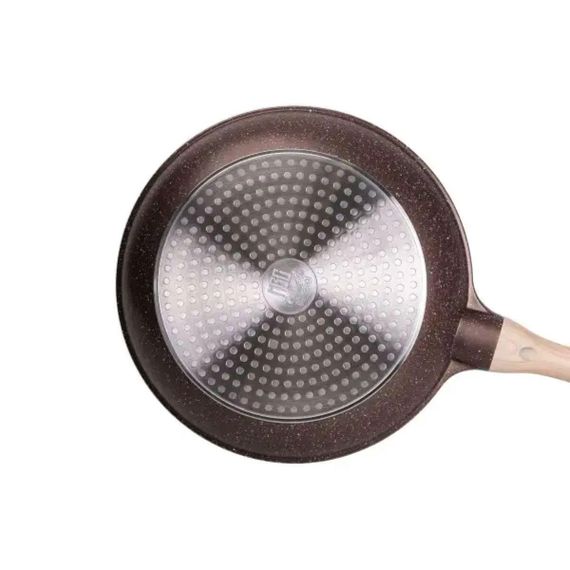 Набор сковородок из 3 предметов с толстым дном из алюминия MGC кофейный HP-4-410CO | Зображення 4