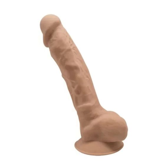 Фалоімітатор термореактивний з присоскою SilexD Model 1 бежевий sexstyle | Зображення 1